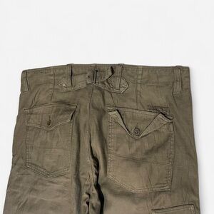 Diesel RARE Khaki brown cargo pants with buckle back engineered 34x34